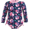 Navy Bright Pink Floral Toddler