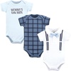 image:imageHudson Baby Unisex Baby Cotton Bodysuits Mommys Little Man Polo 1824 Months