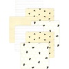 image:imageLittle Treasure Hudson Baby Cotton Poly Flannel Receiving Blankets Multipack Green Forest Animals 30x30 inchesYellow Honey Bee
