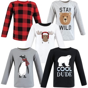 image:imageHudson Baby BabyGirls Long Sleeve TShirtsWinter Penguin Moose