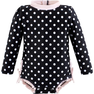 image:imageHudson Baby Unisex Baby Cotton Bodysuits Little MonkeyBlack Dot Pink Baby
