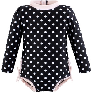 image:imageHudson Baby Unisex Baby Cotton Bodysuits Little MonkeyBlack Dot Pink Toddler
