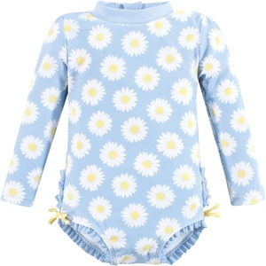 image:imageHudson Baby Unisex Baby Cotton Bodysuits Little MonkeyBlue Daisy Toddler