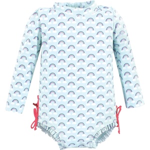 image:imageHudson Baby Unisex Baby Cotton Bodysuits Little MonkeyCloudy Rainbow Toddler