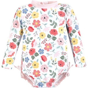 image:imageHudson Baby Unisex Baby Cotton Bodysuits Little MonkeyModern Botanical Baby