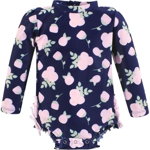 image:imageHudson Baby Unisex Baby Cotton Bodysuits Little MonkeyNavy Floral Baby