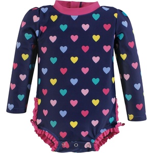 image:imageHudson Baby Unisex Baby Cotton Bodysuits Little MonkeyNavy Hearts Baby