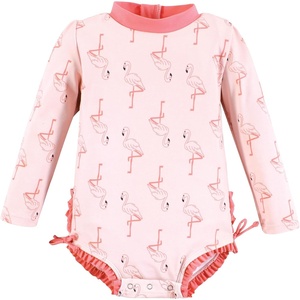 image:imageHudson Baby Unisex Baby Cotton Bodysuits Little MonkeyPink Flamingo Baby