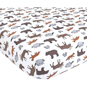 image:imageHudson Baby Unisex Baby Cotton Fitted Crib Sheet Forest One SizeAnimal Adventure