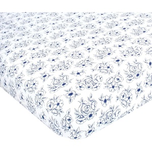 image:imageHudson Baby Unisex Baby Cotton Fitted Crib Sheet Forest One SizeBlue Toile