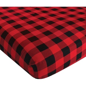 image:imageHudson Baby Unisex Baby Cotton Fitted Crib Sheet Forest One SizeBuffalo Plaid