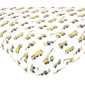 image:imageHudson Baby Unisex Baby Cotton Fitted Crib Sheet Forest One SizeConstruction