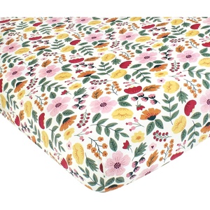 image:imageHudson Baby Unisex Baby Cotton Fitted Crib Sheet Forest One SizeFall Botanical