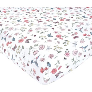 image:imageHudson Baby Unisex Baby Cotton Fitted Crib Sheet Forest One SizeHummingbird Garden