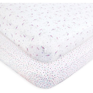 image:imageHudson Baby Unisex Baby Cotton Fitted Crib Sheet Forest One SizeMagical Unicorn