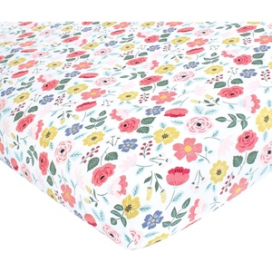 image:imageHudson Baby Unisex Baby Cotton Fitted Crib Sheet Forest One SizeModern Botanical