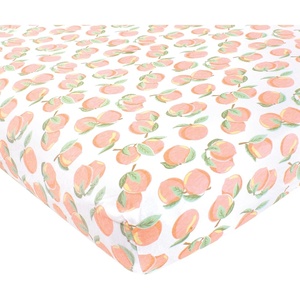 image:imageHudson Baby Unisex Baby Cotton Fitted Crib Sheet Forest One SizePeach