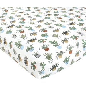 image:imageHudson Baby Unisex Baby Cotton Fitted Crib Sheet Forest One SizePlants
