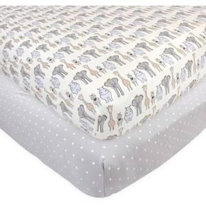 image:imageHudson Baby Unisex Baby Cotton Fitted Crib Sheet Forest One SizeRoyal Safari