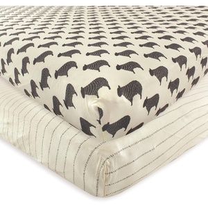 image:imageHudson Baby Unisex Baby Cotton Fitted Crib Sheet Forest One SizeSheep