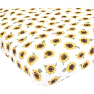 image:imageHudson Baby Unisex Baby Cotton Fitted Crib Sheet Forest One SizeSunflower