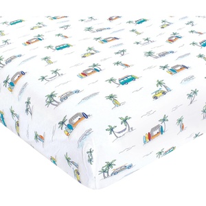 image:imageHudson Baby Unisex Baby Cotton Fitted Crib Sheet Forest One SizeSurfer Dude