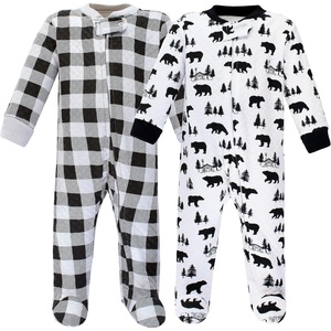 image:imageHudson Baby Unisex Baby Premium Quilted Zipper Sleep and PlayBear Gray Black