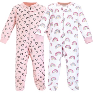 image:imageHudson Baby Unisex Baby Premium Quilted Zipper Sleep and PlayModern Rainbow