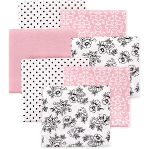 image:imageLittle Treasure Hudson Baby Cotton Poly Flannel Receiving Blankets Multipack Green Forest Animals 30x30 inchesPink Toile