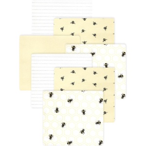 image:imageLittle Treasure Hudson Baby Cotton Poly Flannel Receiving Blankets Multipack Green Forest Animals 30x30 inchesYellow Honey Bee