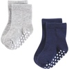 image:imageHudson Baby Unisex Baby Cotton Rich Newborn and Terry SocksBlue Gray Basic