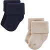 image:imageHudson Baby Unisex Baby Cotton Rich Newborn and Terry SocksBlue Teal Neutral