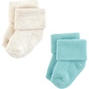 image:imageHudson Baby Unisex Baby Cotton Rich Newborn and Terry SocksBlue Teal Neutral