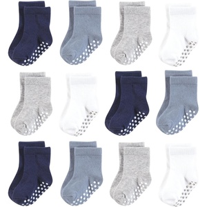 image:imageHudson Baby Unisex Baby Cotton Rich Newborn and Terry SocksBlue Gray Basic