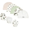 image:imageHudson Baby Unisex Baby Cotton Cap and Scratch Mitten SetGoing on Safari