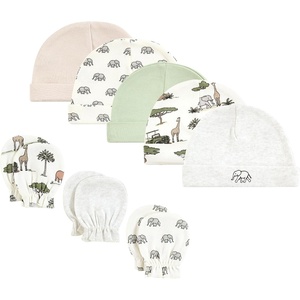 image:imageHudson Baby Unisex Baby Cotton Cap and Scratch Mitten SetGoing on Safari