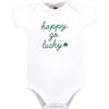 image:imageHudson Baby Infant Boy Cotton Bodysuits Mommys Lucky Charm 03 Months