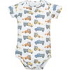 image:imageHudson Baby Infant Boys Cotton Bodysuits 5Pack Blue Construction Trucks Newborn