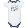image:imageHudson Baby Infant Boys Cotton Bodysuits 5Pack Roarsome Little Lion 03 Months
