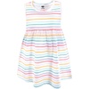 image:imageHudson Baby Toddler and Girls Cotton Dress and Cardigan SetHappy Stripe