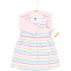 image:imageHudson Baby Toddler and Girls Cotton Dress and Cardigan SetHappy Stripe