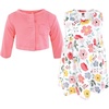 image:imageHudson Baby Toddler and Girls Cotton Dress and Cardigan SetModern Botanical