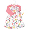 image:imageHudson Baby Toddler and Girls Cotton Dress and Cardigan SetModern Botanical