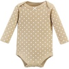 image:imageHudson Baby Unisex Baby Thermal Long Sleeve BodysuitsAcorn Botanical
