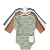 image:imageHudson Baby Unisex Baby Thermal Long Sleeve BodysuitsSage Dinosaur