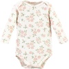 image:imageHudson Baby Unisex Baby Thermal Long Sleeve BodysuitsSoft Pink Sage Rose