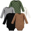 image:imageHudson Baby Unisex Baby Thermal Long Sleeve BodysuitsBear Tree
