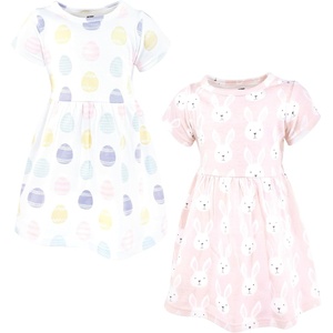 image:imageHudson Baby Girls Cotton Dresses Easter Bunny PinkEaster Bunny Pink