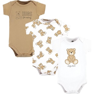 image:imageHudson Baby Unisex Baby Cotton Bodysuits Teddy Bears 3Pack 69 Months
