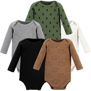 image:imageHudson Baby Unisex Baby Thermal Long Sleeve BodysuitsBear Tree